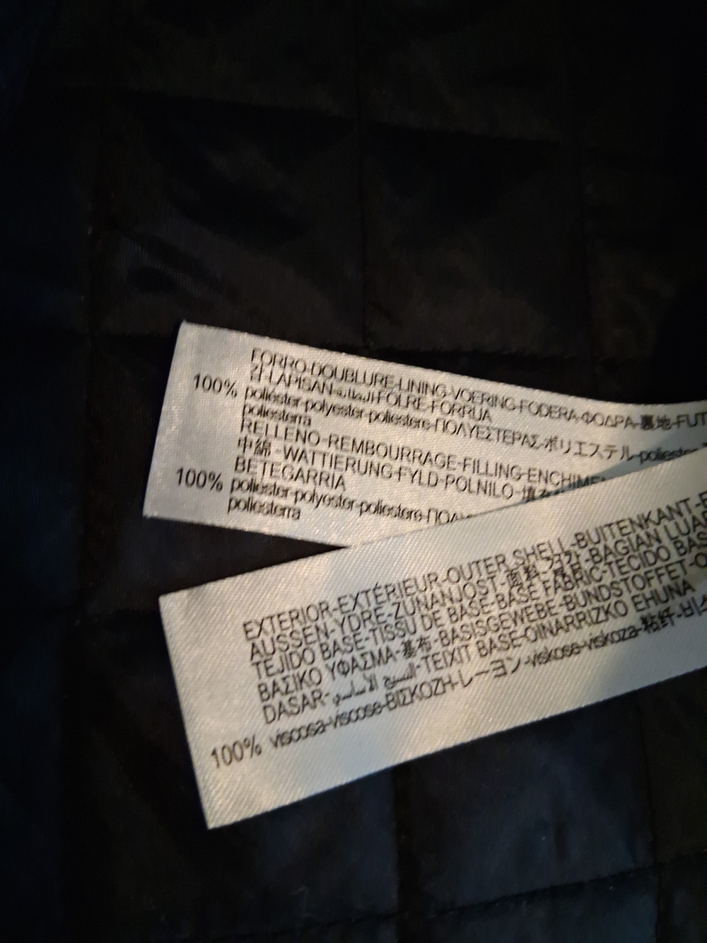 Zara Oversized Quilted Faux Leather Jacket Size Large Lagenlook - Picture 7 of 7